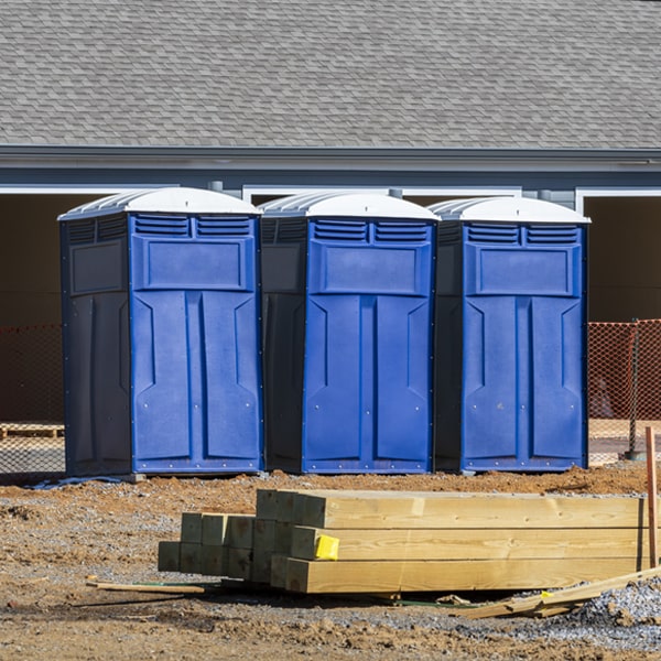 how often are the porta potties cleaned and serviced during a rental period in North Perry Ohio